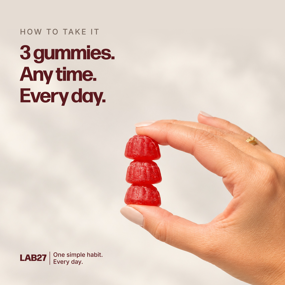 LAB27 Creatine Monohydrate Gummies | 5g Per Serve