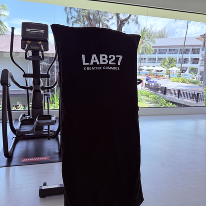 LAB27 Gym Towel with Pockets