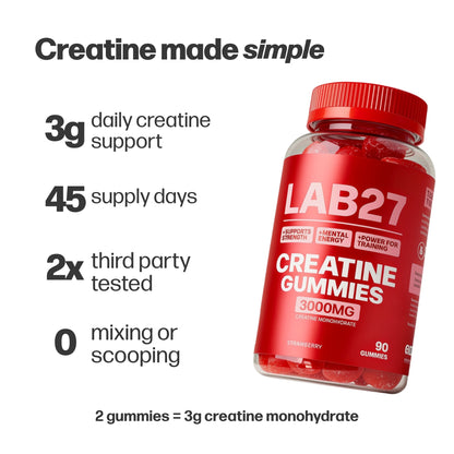 LAB27 Creatine Monohydrate Gummies